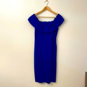 Babaton Royal Blue Body Contour Stretchy Dress Royal Blue Size 10